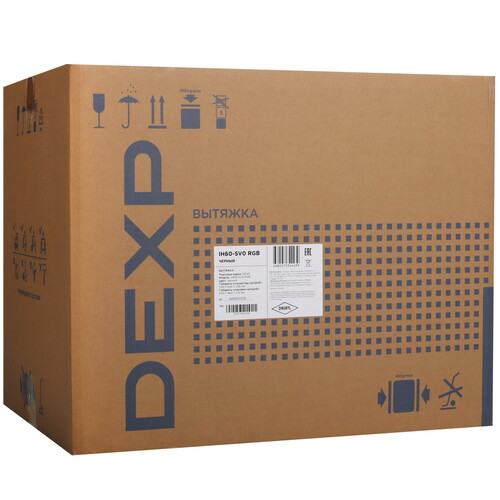 Купить Вытяжка наклонная DEXP IH60-SV0 RGB черный/серебристый  9226037. Характеристики, отзывы и цены в Донецке