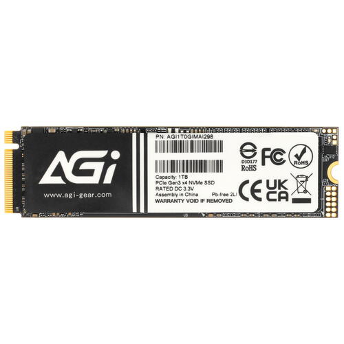 Купить 1000 ГБ M.2 NVMe накопитель AGI AI298 [AGI1T0GIMAI298]  5427664. Характеристики, отзывы и цены в Донецке