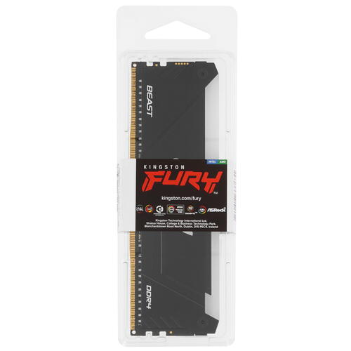 Купить Оперативная память Kingston FURY Beast Black RGB [KF436C18BB2A/32] 32 ГБ  5436303. Характеристики, отзывы и цены в Донецке
