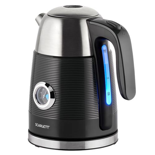 Купить Электрочайник Scarlett SC-EK21S102 черный  4834443. Характеристики, отзывы и цены в Донецке