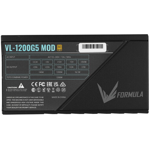 Купить Блок питания Formula V Line VL-1200G5 MOD [ZHZ70BCA132B0-01] серый, черный  5611163. Характеристики, отзывы и цены в Донецке