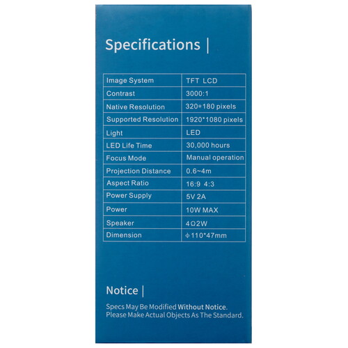 Купить Проектор Zodikam z100 Mini черный  5474123. Характеристики, отзывы и цены в Донецке