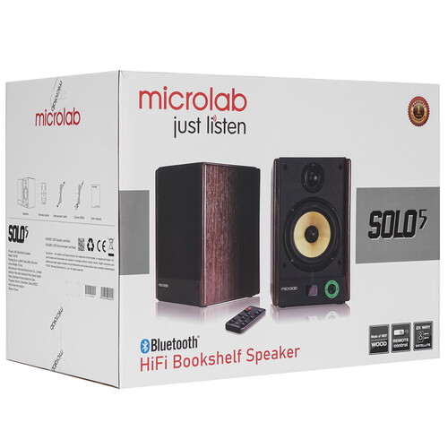 Купить Колонки Microlab SOLO 5 коричневый  5472774. Характеристики, отзывы и цены в Донецке