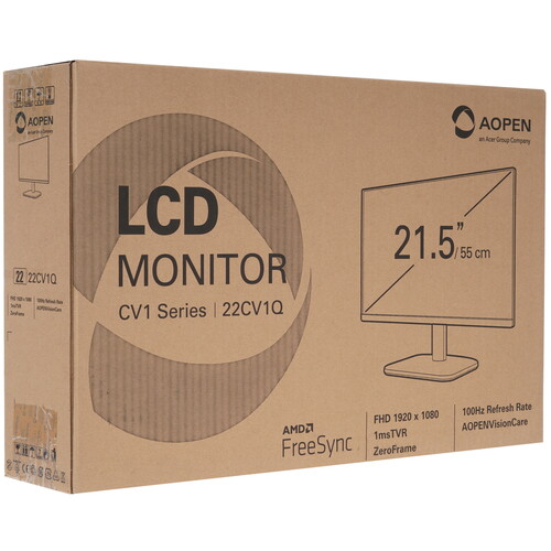 Купить 21.5" Монитор AOpen 22CV1QH3bi черный  5615089. Характеристики, отзывы и цены в Донецке