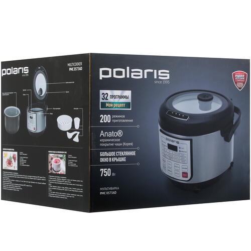 Купить Мультиварка Polaris PMC 0573AD серебристый  1692606. Характеристики, отзывы и цены в Донецке