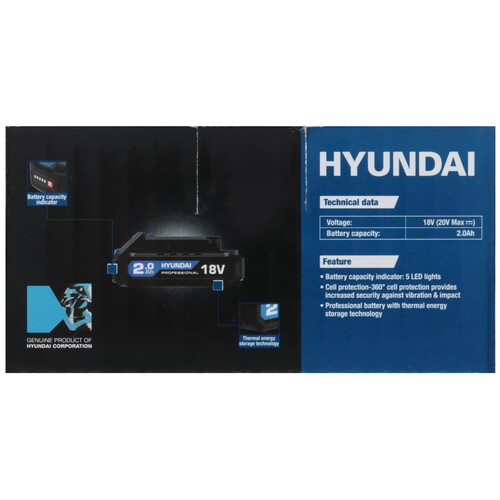 Купить Аккумулятор Hyundai HD18-B2 18V One for All  5463735. Характеристики, отзывы и цены в Донецке