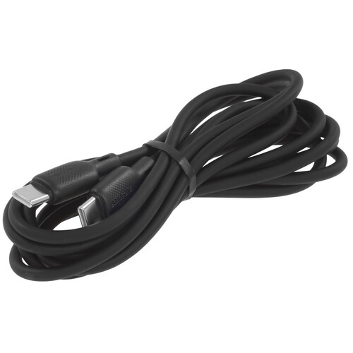 Купить Кабель круглый Borofone USB Type-C - USB Type-C черный 2 м  9244375. Характеристики, отзывы и цены в Донецке