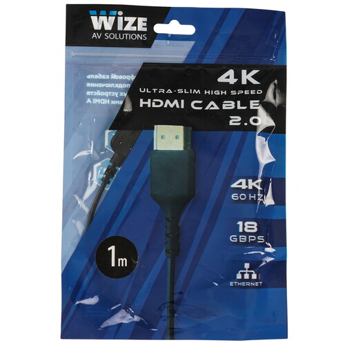 Купить Кабель  Wize HDMI - HDMI, 1 м  5479791. Характеристики, отзывы и цены в Донецке