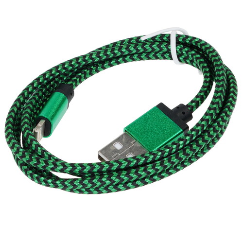 Купить Кабель круглый Cablexpert Lightning 8-pin - USB 2.0 Type-A зеленый 1 м  5485439. Характеристики, отзывы и цены в Донецке