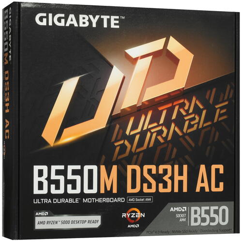 Купить Материнская плата GIGABYTE B550M DS3H AC  5402261. Характеристики, отзывы и цены в Донецке