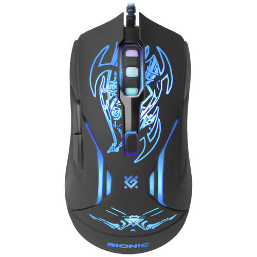 Купить Мышь проводная Defender Bionic GM-250L черный + коврик  1265738. Характеристики, отзывы и цены в Донецке