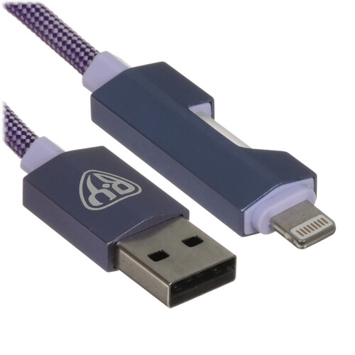 Купить Кабель круглый BY Lightning 8-pin - USB 2.0 Type-A фиолетовый 1 м  5482105. Характеристики, отзывы и цены в Донецке