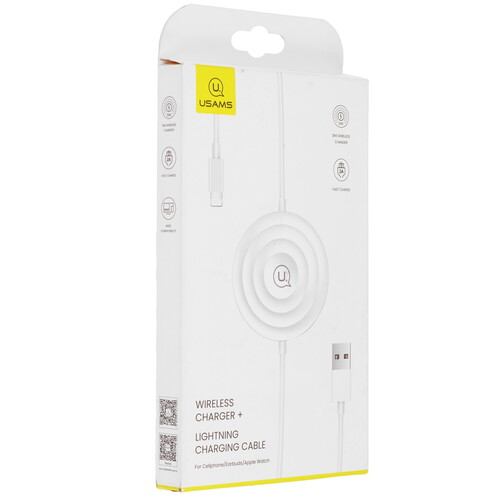 Купить Беспроводное зарядное устройство USAMS US-CC096 белый  5480338. Характеристики, отзывы и цены в Донецке