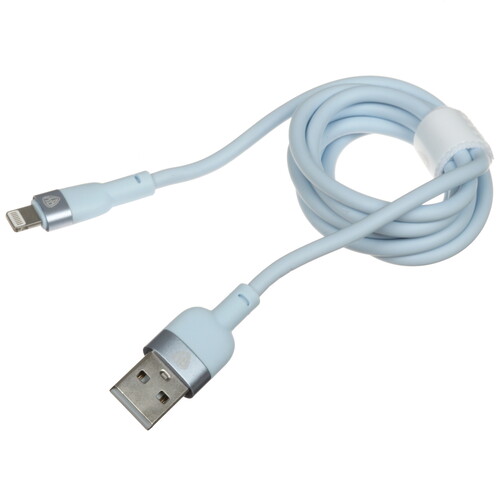 Купить Кабель круглый BY Lightning 8-pin - USB 2.0 Type-A голубой 1 м  5482118. Характеристики, отзывы и цены в Донецке