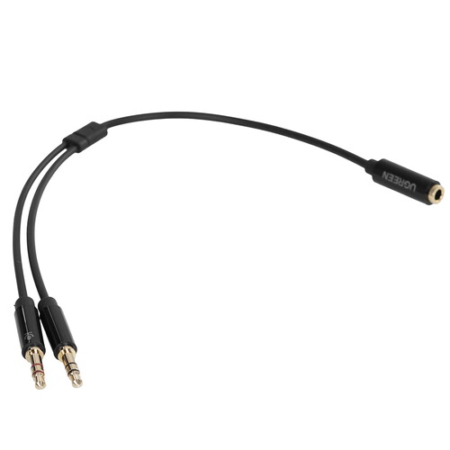 Купить Кабель соединительный   Ugreen 3.5 mm jack - 3.5 mm jack x2 черный  9154983. Характеристики, отзывы и цены в Донецке