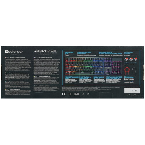 Купить Клавиатура  проводная Defender AXEMAN GK-302  5478222. Характеристики, отзывы и цены в Донецке