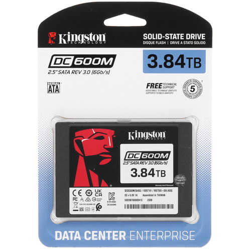 Купить 3840 ГБ Серверный SSD Kingston DC600M [SEDC600M/3840G]  5430126. Характеристики, отзывы и цены в Донецке