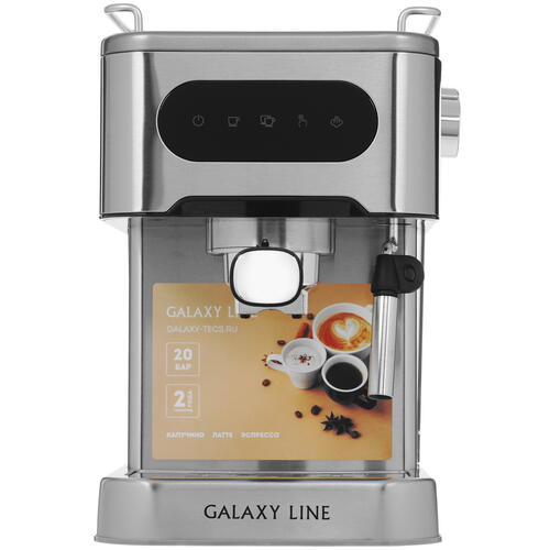 Купить Кофеварка рожковая Galaxy Line GL 0757 серебристый  9066528. Характеристики, отзывы и цены в Донецке