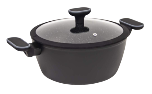 Купить Кастрюля Auffman AM-3101 5 л 26 см черный  9165396. Характеристики, отзывы и цены в Донецке