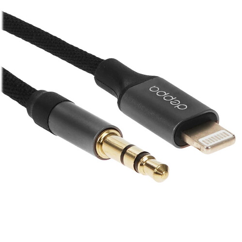 Купить Кабель   Deppa Lightning - jack 3.5 мм черный  5605946. Характеристики, отзывы и цены в Донецке
