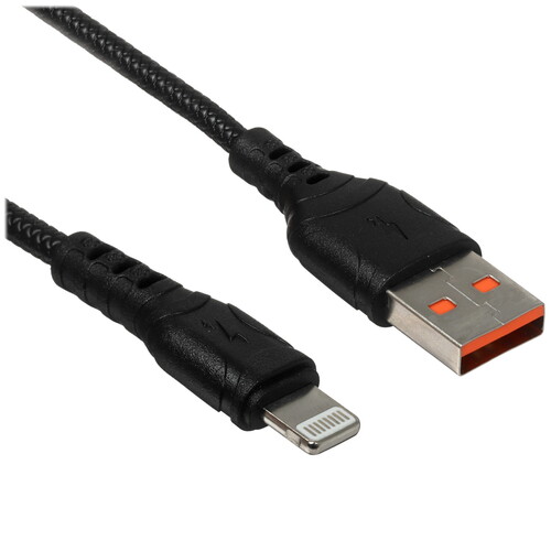 Купить Кабель круглый GoPower Lightning 8-pin - USB 2.0 Type-A черный 1 м  5604924. Характеристики, отзывы и цены в Донецке