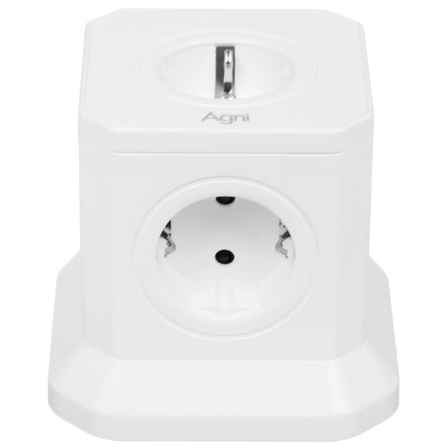 Купить Сетевой фильтр AGNI TP-VE4U5E белый  9289270. Характеристики, отзывы и цены в Донецке