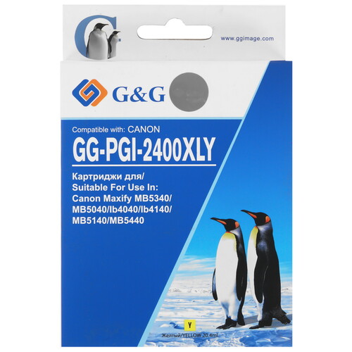 Купить Картридж G&G GG-PGI-2400XLY желтый  9074824. Характеристики, отзывы и цены в Донецке