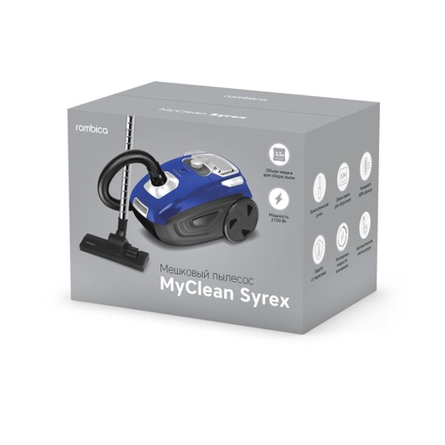 Купить Пылесос Rombica MyClean Syrex синий  9136145. Характеристики, отзывы и цены в Донецке