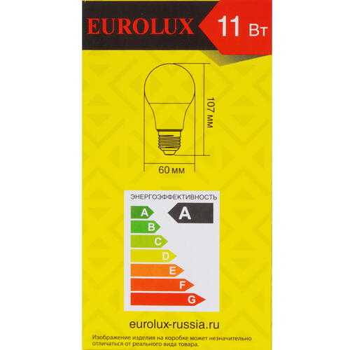Купить Лампа светодиодная Eurolux LL-E-A60-11W-230-6K-E27  5401683. Характеристики, отзывы и цены в Донецке