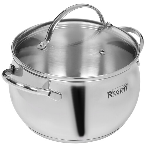 Купить Кастрюля Regent inox Apple B 93-B-3 3.6 л 20 см серебристый  5448464. Характеристики, отзывы и цены в Донецке