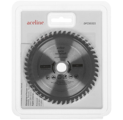 Купить Диск пильный Aceline DFCS0321  5465374. Характеристики, отзывы и цены в Донецке