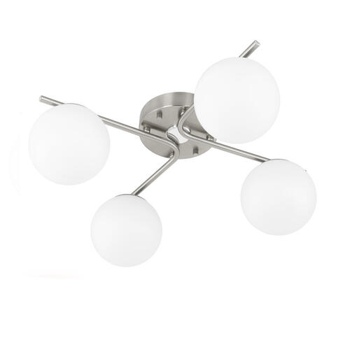 Купить Светильник потолочный Citilux CL228A141 белый/серебристый  5462118. Характеристики, отзывы и цены в Донецке