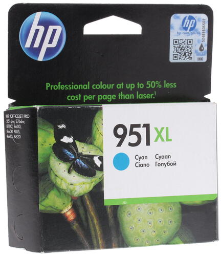 Купить Картридж HP 951XL (CN046AE) голубой  0139057. Характеристики, отзывы и цены в Донецке