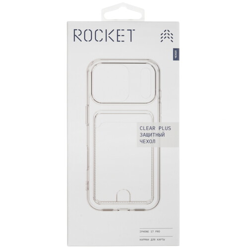 Купить Накладка  Rocket Clear Plus для Apple iPhone 17 Pro прозрачный  5639096. Характеристики, отзывы и цены в Донецке