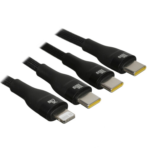 Купить Кабель круглый Baseus Lightning 8-pin, USB Type-C x2 - USB Type-C черный 1.5 м  5627806. Характеристики, отзывы и цены в Донецке