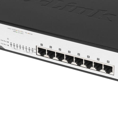 Купить Коммутатор D-Link DGS-1008MP  1077666. Характеристики, отзывы и цены в Донецке