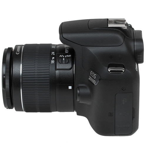 Купить Зеркальный фотоаппарат Canon EOS 2000D Kit 18-55mm DC черный  5068844. Характеристики, отзывы и цены в Донецке
