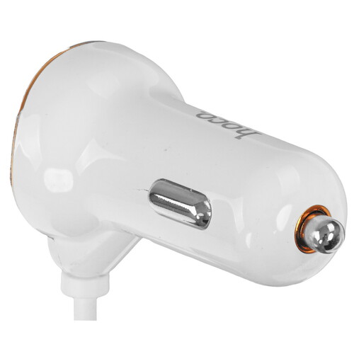 Купить Автомобильное ЗУ Hoco Z14 белый  9237868. Характеристики, отзывы и цены в Донецке