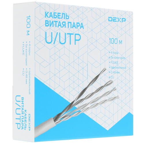 Купить Витая пара DEXP TP5cUUTP100G  1133433. Характеристики, отзывы и цены в Донецке