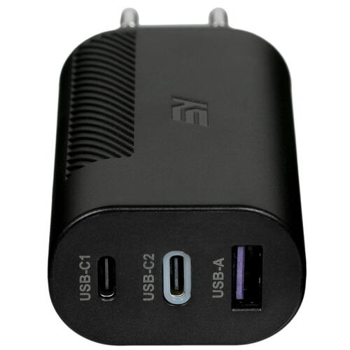 Купить Сетевое зарядное устройство KEYRON WHC-GaN-A2C-63 черный  4778190. Характеристики, отзывы и цены в Донецке