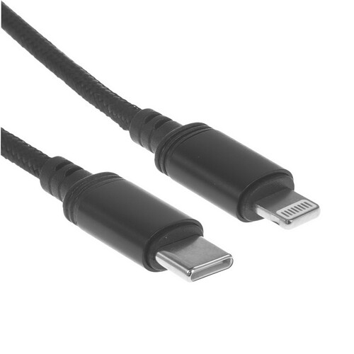 Купить Кабель круглый Hoco Lightning 8-pin - USB Type-C черный 2 м  9244473. Характеристики, отзывы и цены в Донецке