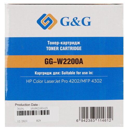 Купить Картридж лазерный G&G GG-W2200A черный, с чипом  9146314. Характеристики, отзывы и цены в Донецке