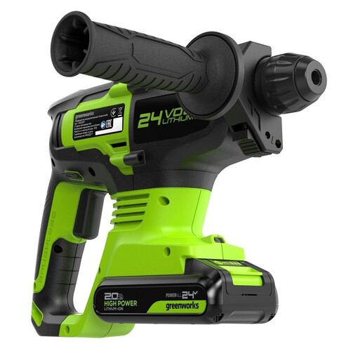 Купить Перфоратор GreenWorks GD24SDS2 24V  9305449. Характеристики, отзывы и цены в Донецке
