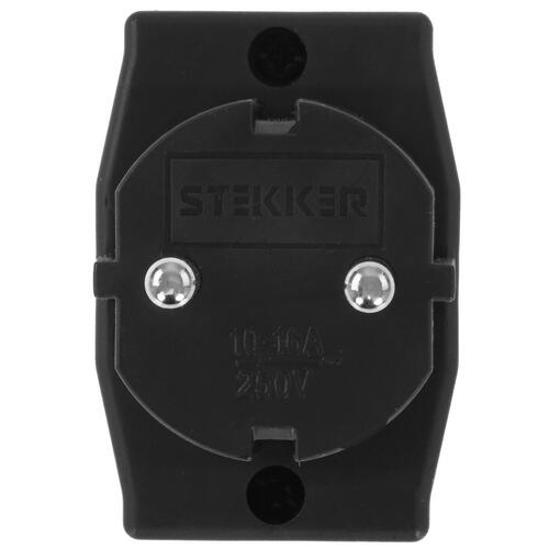 Купить Разветвитель STEKKER ADP10-16-20 черный  5400504. Характеристики, отзывы и цены в Донецке