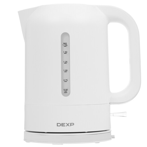 Купить Электрочайник DEXP EK-P18W белый  9051405. Характеристики, отзывы и цены в Донецке