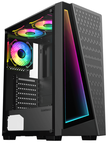 Купить Корпус GameMax Prism  черный  9171020. Характеристики, отзывы и цены в Донецке