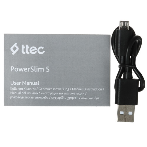 Купить Портативный аккумулятор TTEC PowerSlim S черный  5600028. Характеристики, отзывы и цены в Донецке