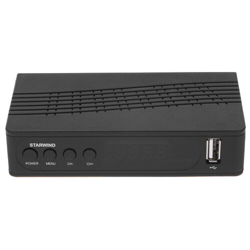 Купить Приставка для цифрового ТВ Starwind CT-200 черный  8130299. Характеристики, отзывы и цены в Донецке
