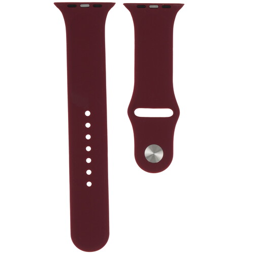 Купить Ремешок Zibelino для Apple Watch 42/ 44/ 45/ 49mm бордовый  9273321. Характеристики, отзывы и цены в Донецке
