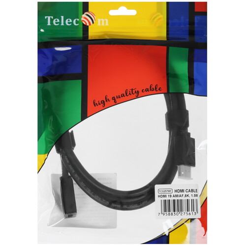 Купить Кабель  Telecom HDMI - HDMI, 1.5 м  5471399. Характеристики, отзывы и цены в Донецке
